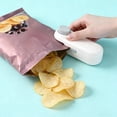 thumbnail image 4 of Czzoypi Mini Bag Sealer, Portable Food Sealer Machine for Snacks Storage, Handheld Plastic Bag Sealer Heat Sealing Tool, Battery-Powered Mini Sealer for Kitchen Pantry Travel Home Use, White, 4 of 6