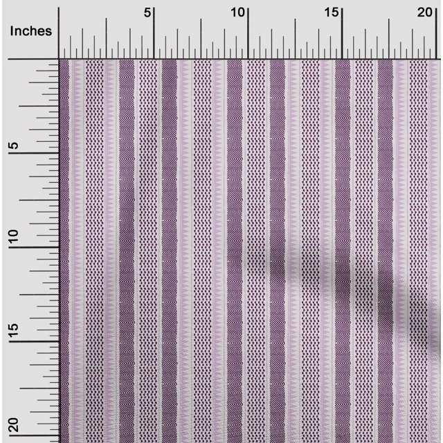 oneOone Cotton Flex Fabric Chevron Block Print Fabric BTY 40 Inches Wide