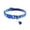 #2_1x Neck Wardrobe, variant on Polyester Neck Warmer Adjustable Cat Collar with Breakaway Clasp Reflective Strip & Bell Blue Paw Print Design Soft Neckband for Kittens(1-Piece) Rkxzt