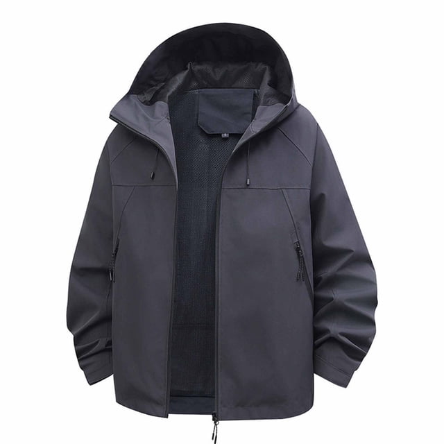 Yuyuzo Womens Rain Jacket Waterproof Lightweight Windbreaker Jacket Plus Size Raincoat with Pockets