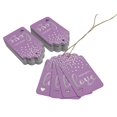 thumbnail image 3 of Inkdotpot Made With Love Text Bottle Tag Real Silver Foil Favor Hang Tags Pack Of 100, 3 of 6