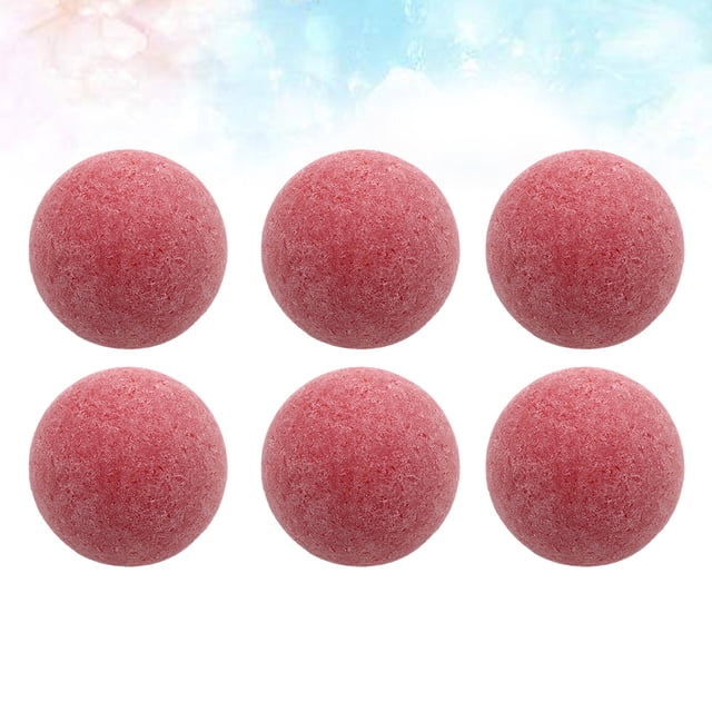 CHICHUMID 6 Pcs Ballons de Football de Table en Plastique Rouge Finition Mate Accessoires de Remplacement pour Baby-Foot