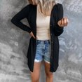 thumbnail image 1 of Mikilon Cardigan à Manches Longues Ample Uni pour Femmes Manteau Blouse d'Automne, 1 of 7