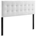 thumbnail image 1 of Modway Lily King Biscuit Tufted Performance Velvet Headboard in White, 1 of 8