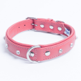 thumbnail image 1 of ATHENS Leather Dog Collar Single Row Rhinestones, 1 of 3