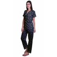 thumbnail image 2 of Moomaya Pyjamas Imprimés pour Femmes Ensembles de Détente Pj Coton Tenue de Nuit Décontractée, 2 of 6