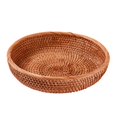 thumbnail image 2 of Wicker Bread Basket Round Handwove Wicker Fruit Basket for Home Fruit Wallet L, 2 of 8