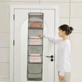 thumbnail image 5 of EGNMCR Over The Door Organizer Hanging Storage With Large Pockets Side Pockets Closet Door Organizer Heavy Duty Baby Organization For Bathroom, Pantry, Bedroom, Nurs Storage hanging, 5 of 5