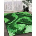 thumbnail image 3 of Ahgly Company Machine Washable Indoor Square Transitional Deep Emerald Green Area Rugs, 6' Square, 3 of 7