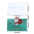 thumbnail image 3 of Christmas Cards with Envelopes Christmas Greeting Cards with Envelopes and Stickers 10 Pack Glitter Christmas Cards with Envelopes Christmas Greeting Cards Father Christmas Snowman, 3 of 6