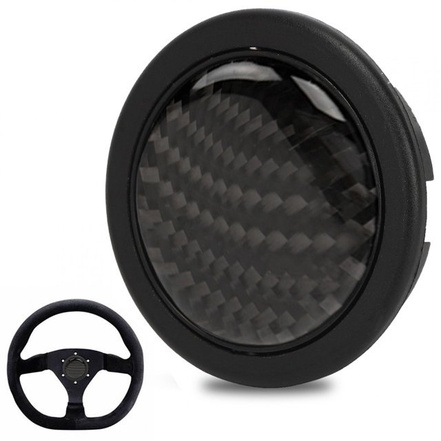 Fyydes Carbon Fiber Horn Push Button Kit For 6 Bolts For Steering Wheel Auto Car Modified Parts,Steering Wheel Horn Button