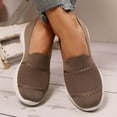 thumbnail image 3 of Mepaouo Chaussures Mocassins de Marche pour Femmes à Enfiler Légères à Bout Rond en Tricot Plates Espadrilles de Course Tennis, 3 of 8