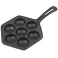 thumbnail image 1 of Cast Iron Stuffed Nonstick StuffedPancake Pan,Munk/Aebleskiver,House Cast Iron Griddle for Various Spherical Food, 1 of 9