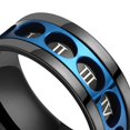 thumbnail image 4 of Creative Rings 9mm Wide for Men Women High Polished Stainless Steel fidgets Rings Party Wedding Engagement Gift, 4 of 5