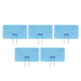 thumbnail image 1 of Travel Adapters, Brass Contact 5Pcs Plug Adapter 180° Rotation  For PC Rose Red,Black,Blue,Green,White,Yellow, 1 of 8