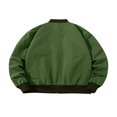 thumbnail image 4 of Veste Bomber pour Hommes Patchwork Manteaux Automne Hiver, 4 of 5