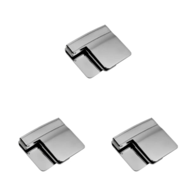 ZheElen Belt Clip Foldable Belt Buckle With Adjustable Buckle Clip For Easy Travel silver 3Set
