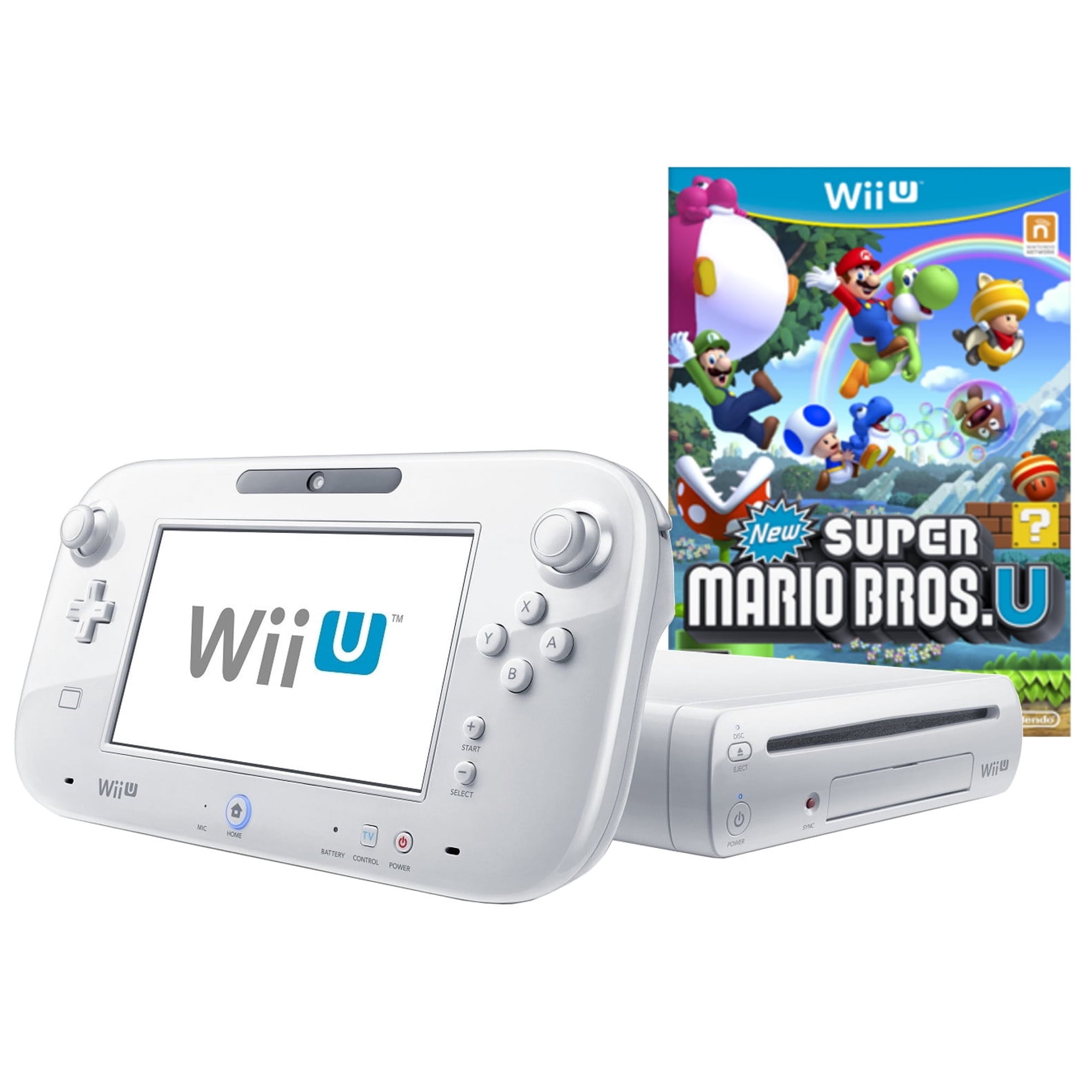 Restored Nintendo Wii U WiiU 8GB Console with New Super Mario Bros