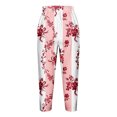 thumbnail image 4 of Birdeem Pantalon Court d'Été Décontracté pour Femme à Taille Élastique Imprimé, 4 of 5