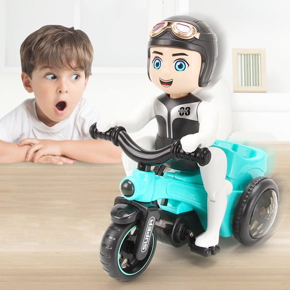 YANGHONGY Stunt Electrics Tricycle With Lights And Music Rotating All Directional Motion Toy Vehicle