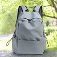 thumbnail image 4 of Unisex Backpack For Junior High High School Students Large Capacity Travel Bag Simple Design Durable School Bag Laptop Book Carrier Blue Color F-039 Blue, 4 of 6