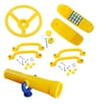 thumbnail image 2 of Bunblic Kids Children Play Toy Steering Wheel Swings Set Accessory Playground Wheel Outdoor Swing Set for Interactive Learning Ages 3+ yellow, 2 of 8