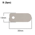 thumbnail image 1 of 3Pcs Silent Oil Free Air Compressor Pump Head Valve Plates Belt Piston Machine, 1 of 2