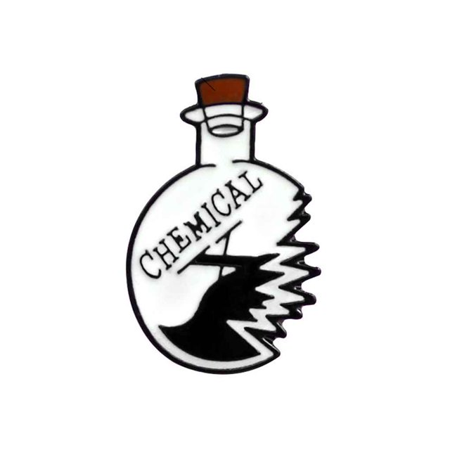 Maoww Enamel Pin Heart Coffin Science Chemical Cobweb Brooch Unisex Pin Cartoon Lapel Pin Button Badges Bag Decoration