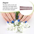 thumbnail image 4 of mmirethe Art Delicate Removable Artificial Tips Extension Fingernails Fashion Wraps Manicure Tools Decoration for Girls Type 35, 4 of 6