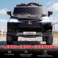 thumbnail image 4 of Qaba Licensed Lexus GX550 Electric Car, 12V Ride On Toy with 2-Seater Black, 4 of 10