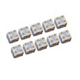thumbnail image 2 of lionlar Acrylic Six Sided Dices Set Toys 16mm Opaque for RPG Math Teaching White, 2 of 6
