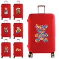 thumbnail image 2 of Luggage Cover Protector Elastic Dust Case Suitcase Dust Cover Fit 18-28 Inch Trolley Baggage Travel Accessories Bear Print 8bear014 L, 2 of 6