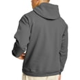 thumbnail image 3 of Hanes Chandail à Capuchon en Molleton EcoSmart pour Hommes, TG, Gris Fumée, 3 of 5