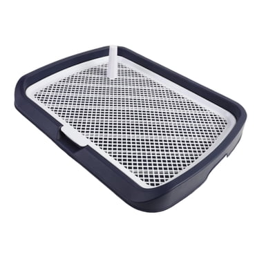 Mesh Dog Toilet Pet Training Pad Holder for Small and Medium Dogs Navy Blue