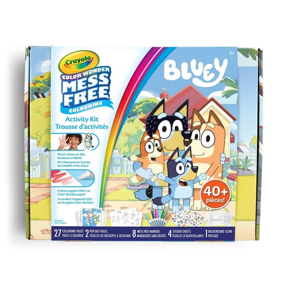 Ensemble d'activités Crayola Colour Wonder sans dégâts Bluey
