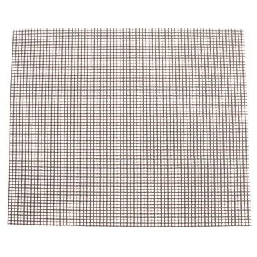 Grill mesh mat, Non Stick Grid Sheet BBQ Grill Mesh Mat Nonstick BBQ Mat Multifunctional Barbecue Grid Mat for Barbecue Outdoor Brown 33*40cm