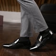 thumbnail image 2 of Kcodviy Chaussures Chaussure Homme Costume Hommes Hiver Cuir Chaussures Décontractées Affaires Hommes Confortables Cuir Chaussures de Chambre Hommes Cuir Mariage Chaussures Décontractées Chaussures de Travail en Cuir pour Hommes Embout Composite Cuir S, 2 of 8