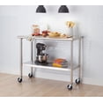 thumbnail image 4 of TRINITY EcoStorage™ Nsf Stainless Steel Prep Table with Wheels, 4 of 6