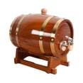 thumbnail image 3 of Barrel Dispenser Retro Keg Oak Barrel for Beverage Beer Home Decor 1L, 3 of 8