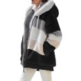 thumbnail image 2 of Innerwin Veste à Manches Longues pour Femmes Manteau d'Hiver Chaud Patchwork avec Poches Extérieur Noir 5TG, 2 of 3