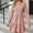 Pink, variant on Gspmoly Summer Dress, Women'S New Color V-Neck Splicing Long-Sleeved Loose Dress A-Line Skirt Wedding Dresses for Women Prime Deals