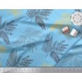 thumbnail image 2 of Soimoi Blue polyester Crepe Fabric Berries Leaves Print Fabric by Yard 52 Inch Wide, 2 of 2