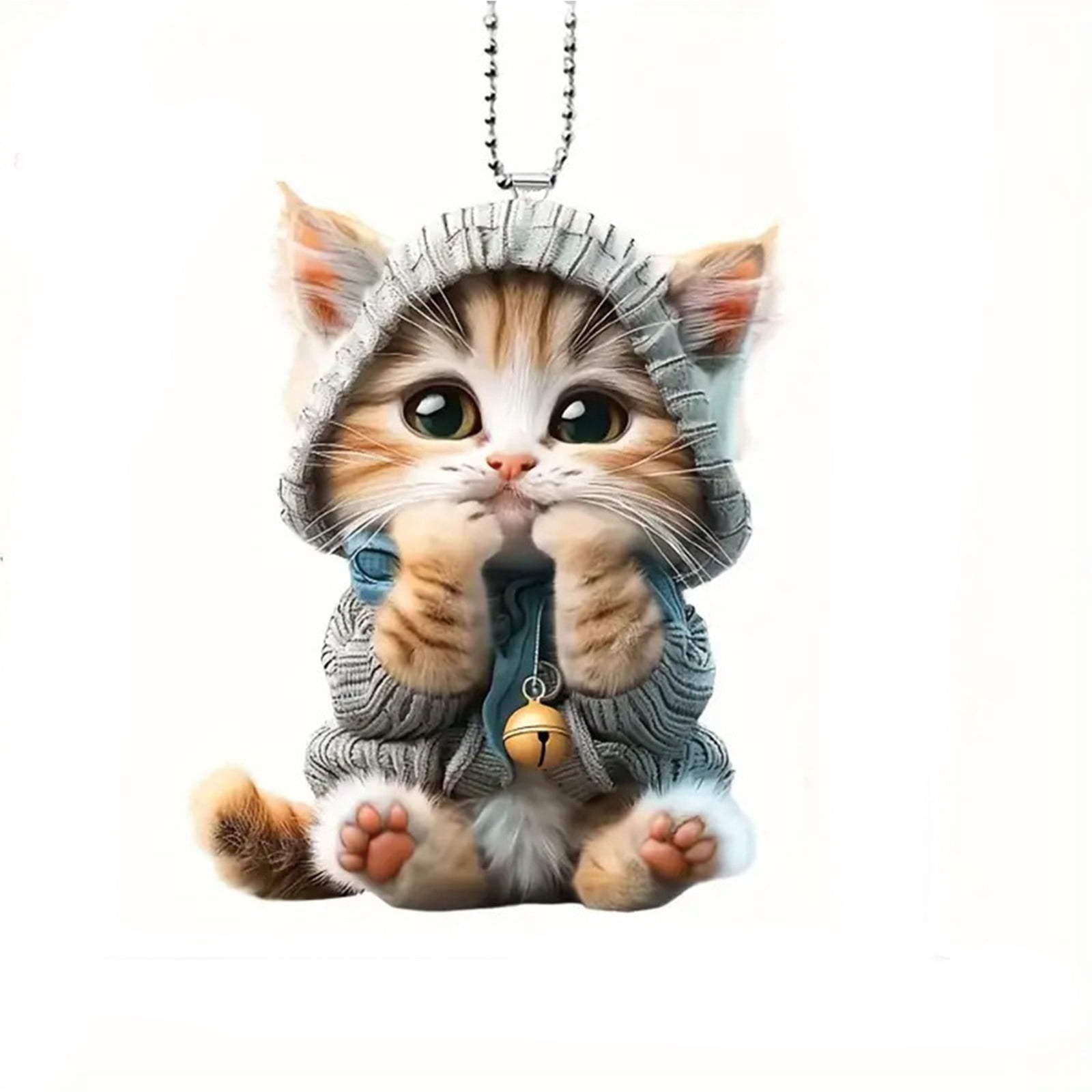 Pendentif de Pâques en Acrylique 2D Porte-Clés Plat pour Sac à Dos