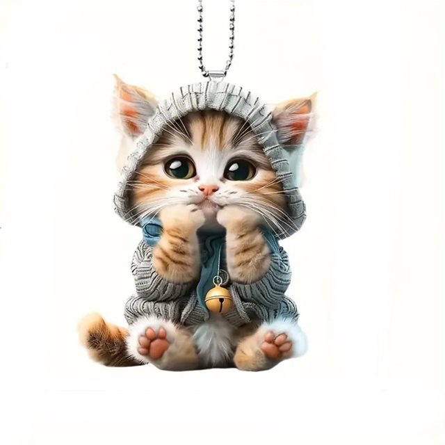 Pendentif de Pâques en Acrylique 2D Porte-Clés Plat pour Sac à Dos