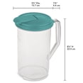 thumbnail image 2 of Sterilite Pichet Rond 1.9L- Aqua, 2 of 3