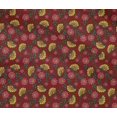thumbnail image 4 of oneOone Cotton Flex Fabric Leaves & Floral Block Print Fabric BTY 40 Inch Wide, 4 of 4