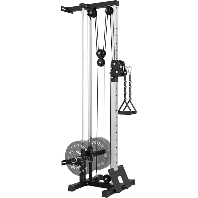 YUSAZENS Carbon Steel Wall Mount High Pull Training Rack Single Color Design Home Gym Back Muscle Workout Fitness Gear Black