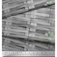 thumbnail image 2 of Soimoi Gray Rayon Fabric Check,Leaves & Floral Print Sewing Fabric BTY 56 Inch Wide, 2 of 3
