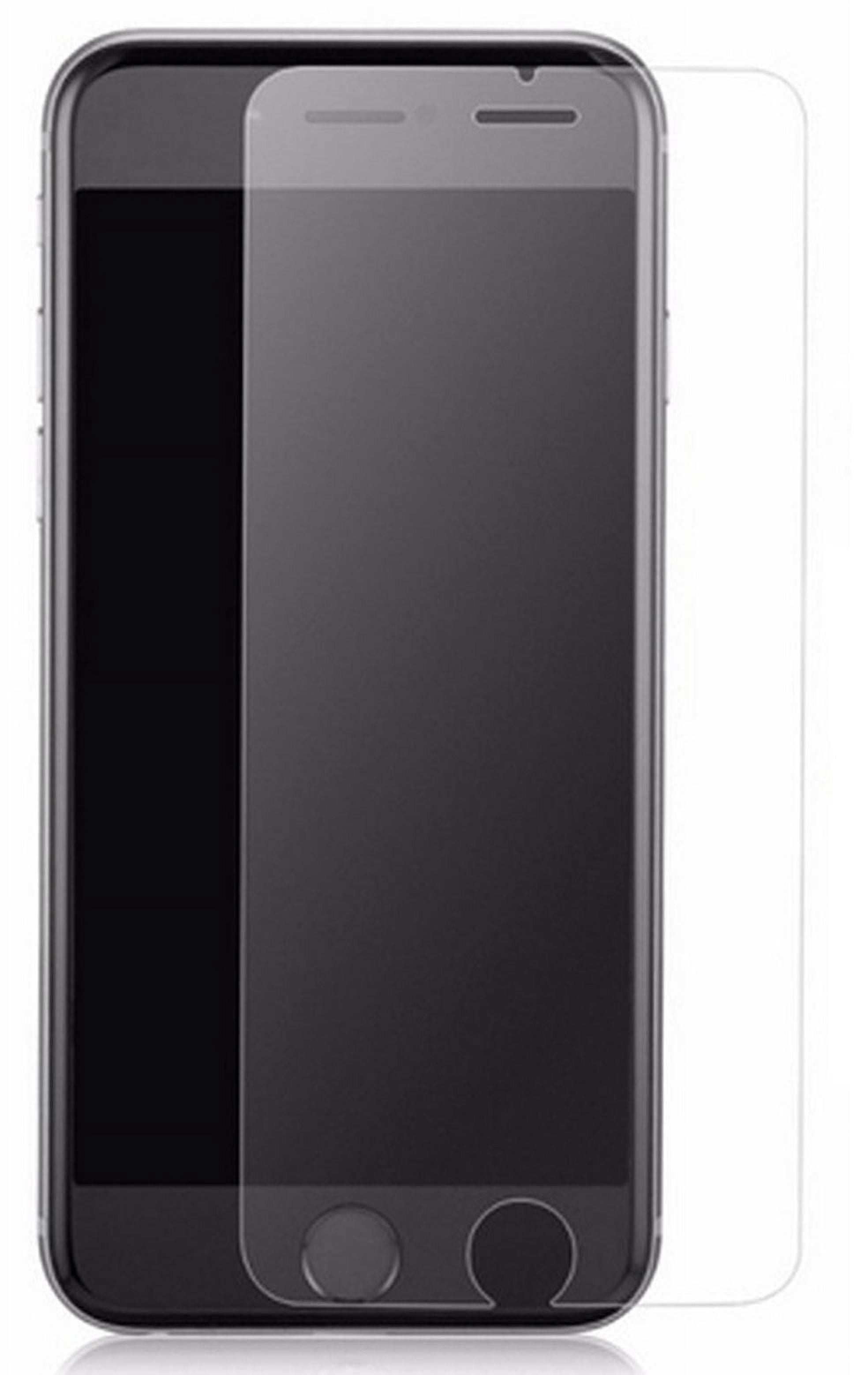 2X Nakedcellphone 9H Hard  Tempered Glass Clear Screen Protector Guard [Crack Saver] for iPhone SE (2022/2020), iPhone 8, iPhone 7