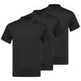 thumbnail image 1 of MSemis 3 Pack Men's Casual Mock Turtleneck Pullover Tops Short Sleeve Slim Fit T-Shirts Basic Solid Color Tees Black L, 1 of 7